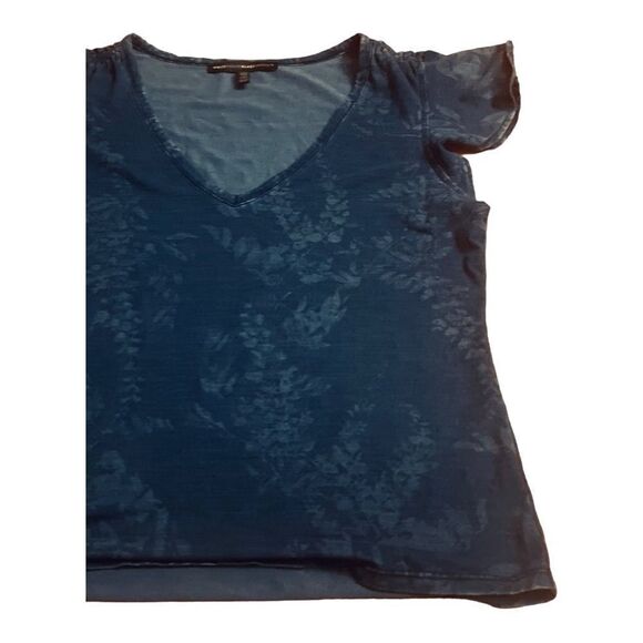 WHBM Gray/Blue V-Neck Tunic - Picture 4 of 8